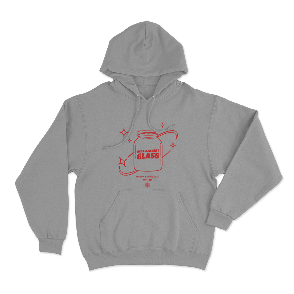 Hanna & De Heldige Est 2023 Unisex Hoodie Grey Hanna De Heldige Est 2023 Unisex Hoodie Grey
