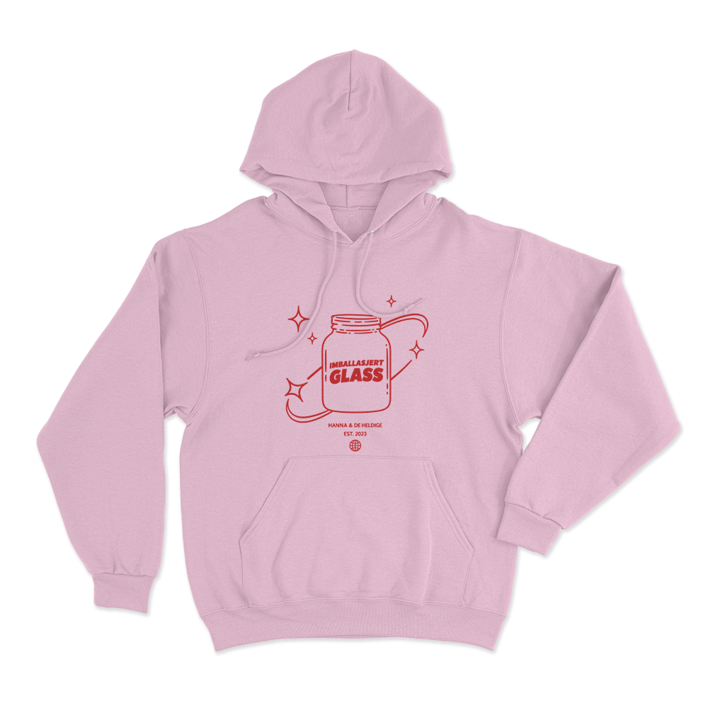 Hanna & De Heldige Est 2023 Unisex Hoodie Pink Hanna De Heldige Est 2023 Unisex Hoodie Pink