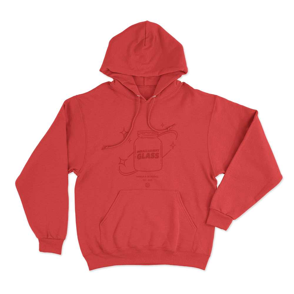 Hanna & De Heldige Est 2023 Unisex Hoodie Red Hanna De Heldige Est 2023 Unisex Hoodie Red