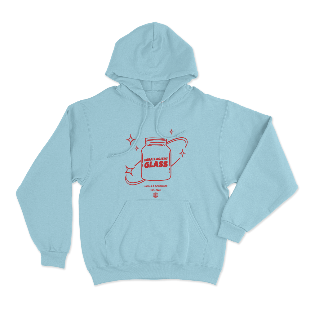 Hanna & De Heldige Est 2023 Unisex Hoodie Sky Blue Hanna De Heldige Est 2023 Unisex Hoodie Sky Blue