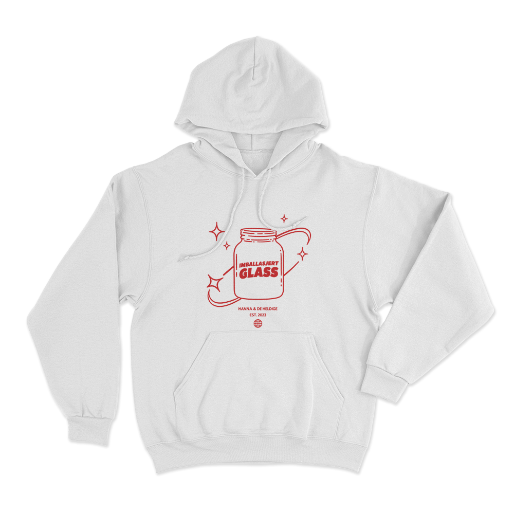 Hanna & De Heldige Est 2023 Unisex Hoodie White Hanna De Heldige Est 2023 Unisex Hoodie White