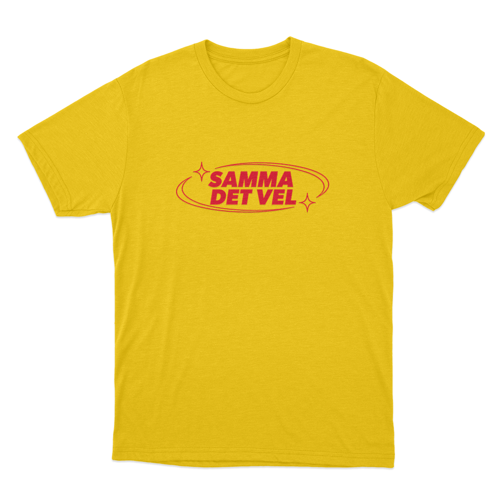 Samma det vel Unisex T Shirt Yellow Samma det vel Unisex T Shirt Yellow