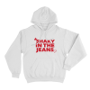 Shaky In The Jeans Unisex Hoodie White