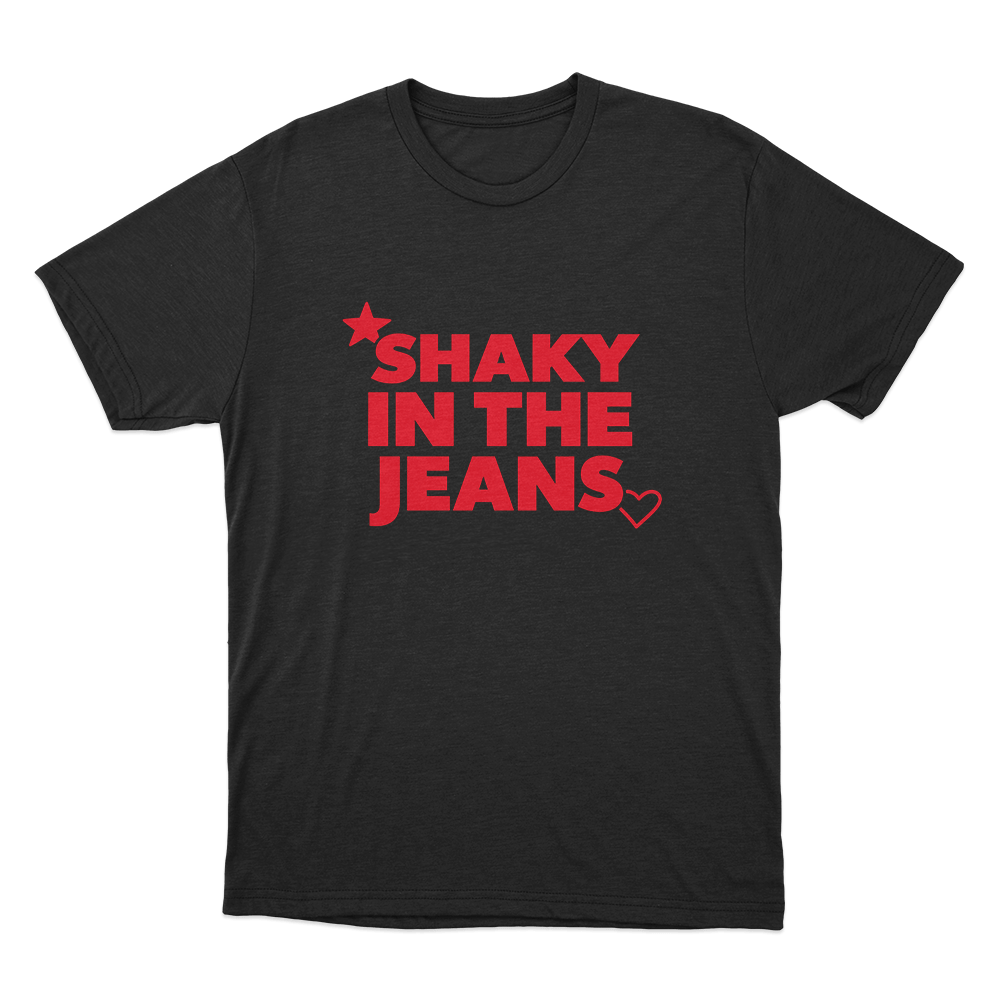 Shaky In The Jeans Unisex T Shirt Black Shaky In The Jeans Unisex T Shirt Black