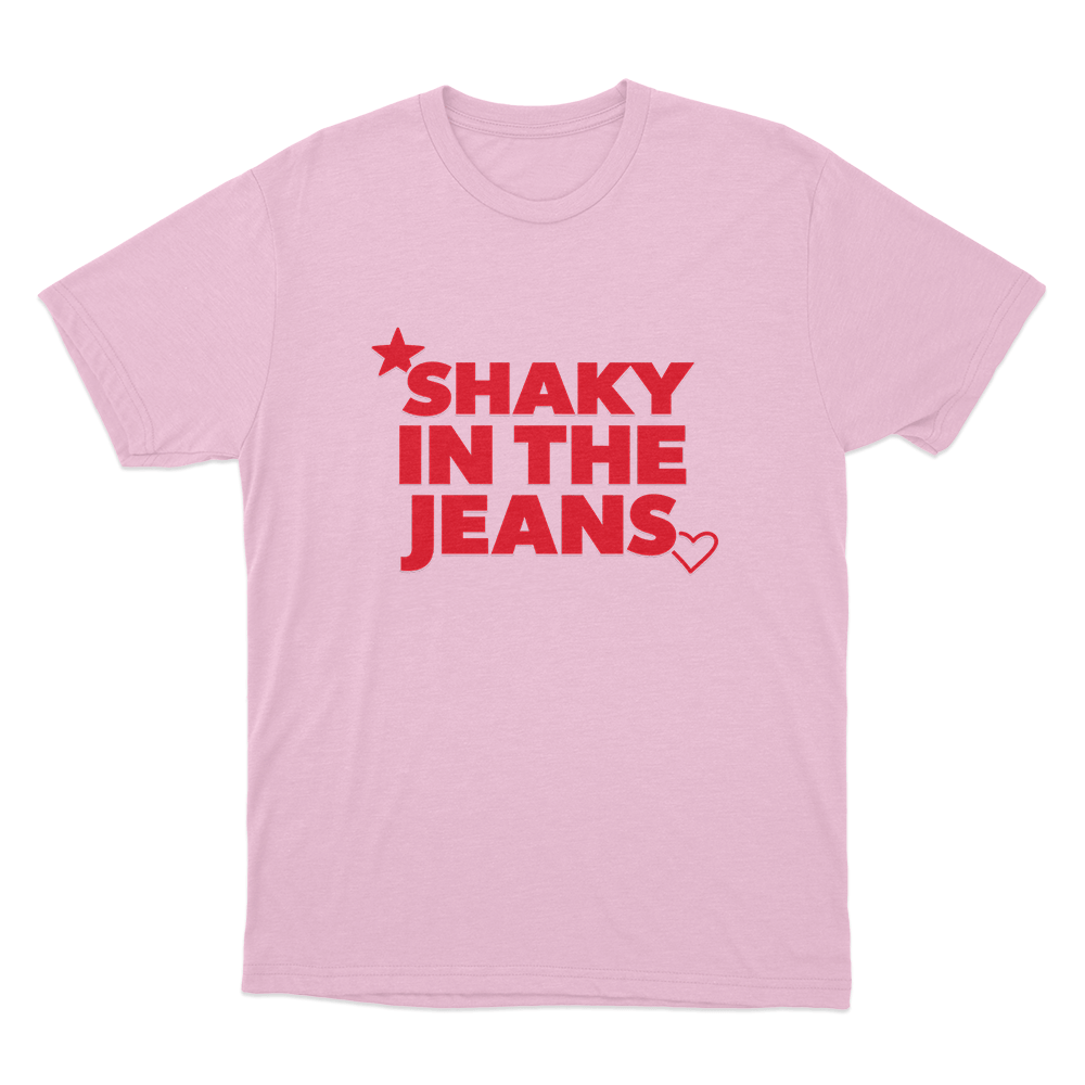 Shaky In The Jeans Unisex T Shirt Pink Shaky In The Jeans Unisex T Shirt Pink