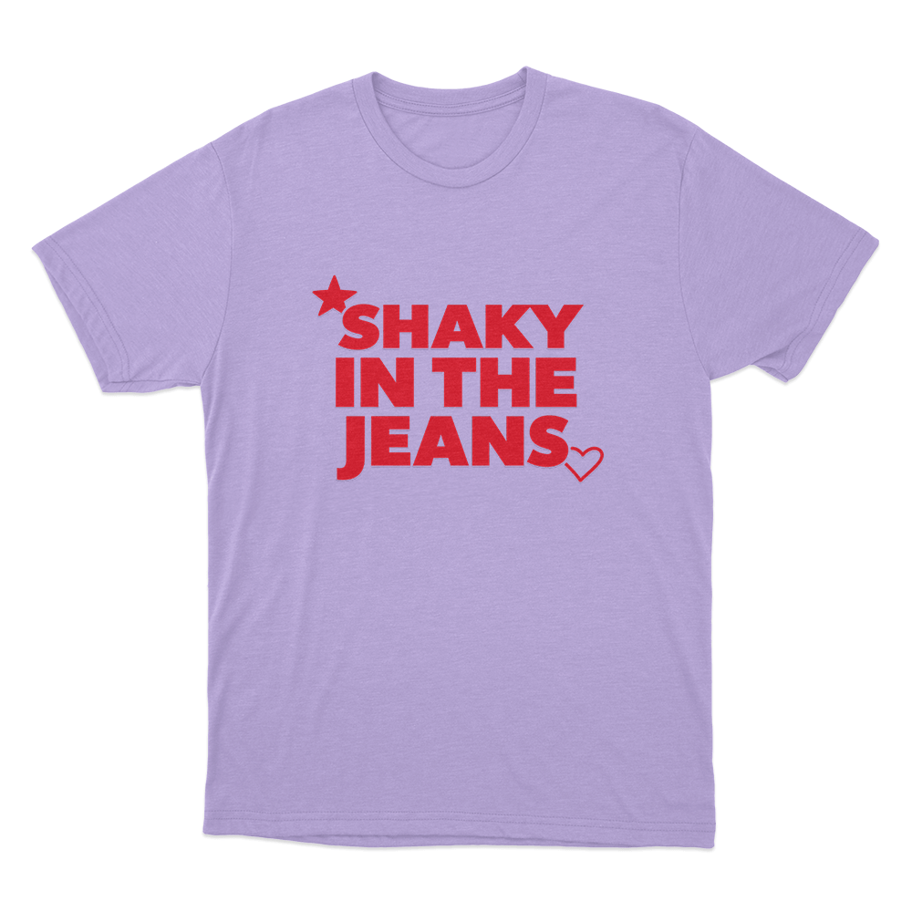 Shaky In The Jeans Unisex T Shirt Purple Shaky In The Jeans Unisex T Shirt Purple