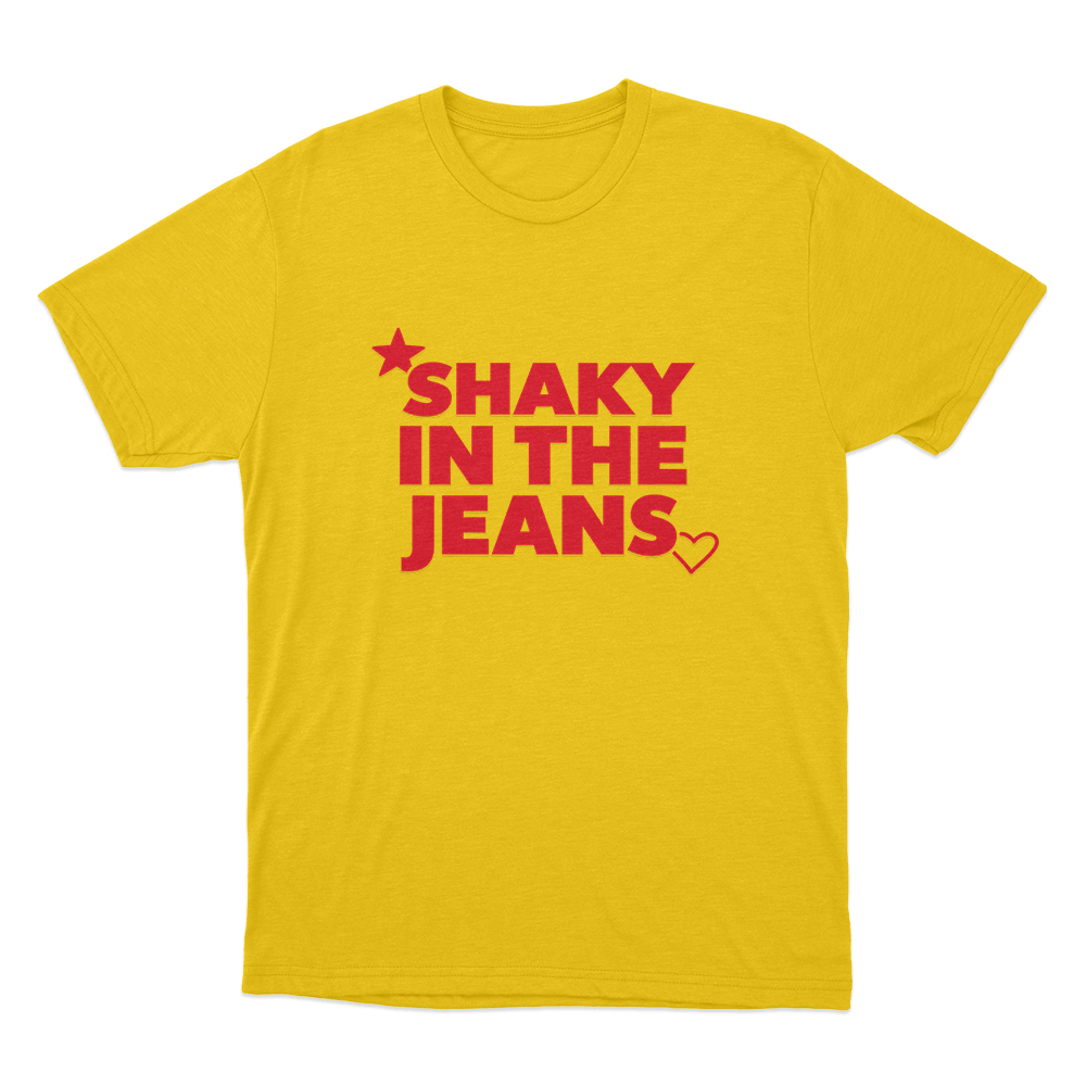 Shaky In The Jeans Unisex T Shirt Yellow Shaky In The Jeans Unisex T Shirt Yellow