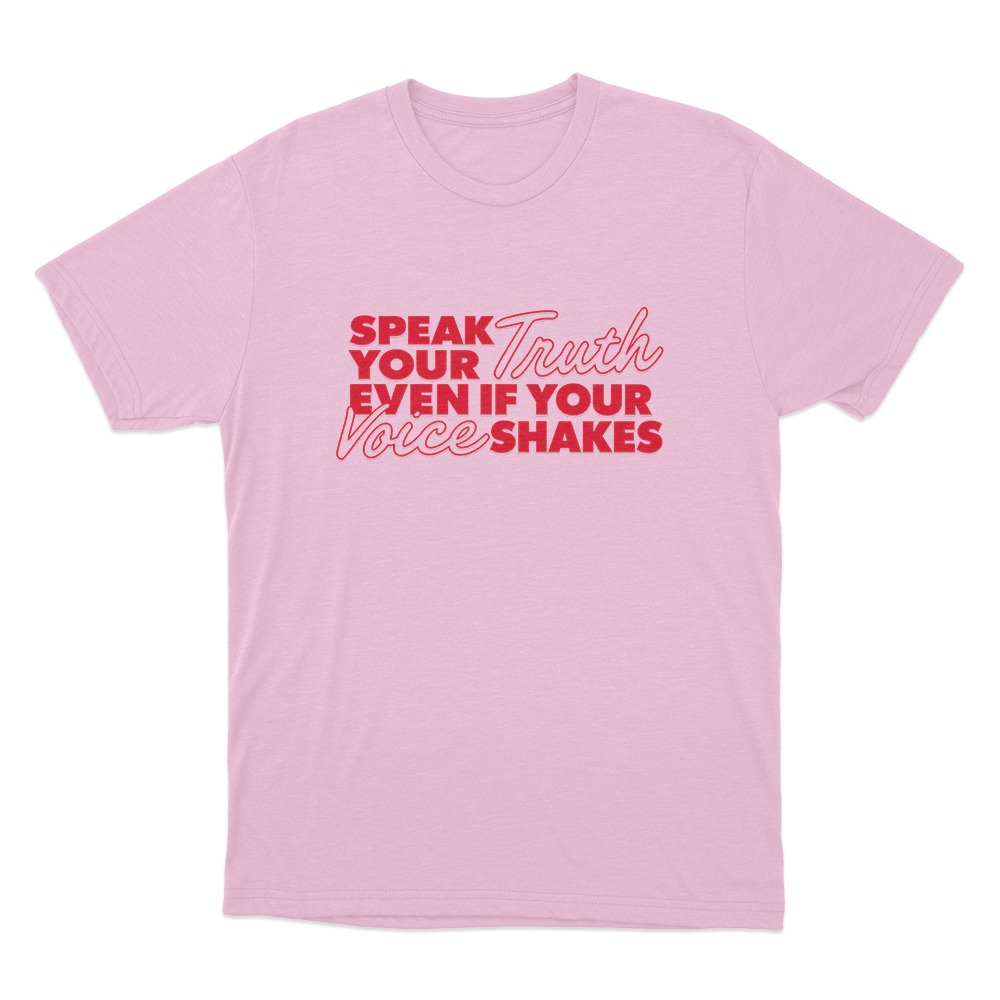 Speak Your Truth Unisex T Shirt Pink Speak Your Truth Unisex T Shirt Pink