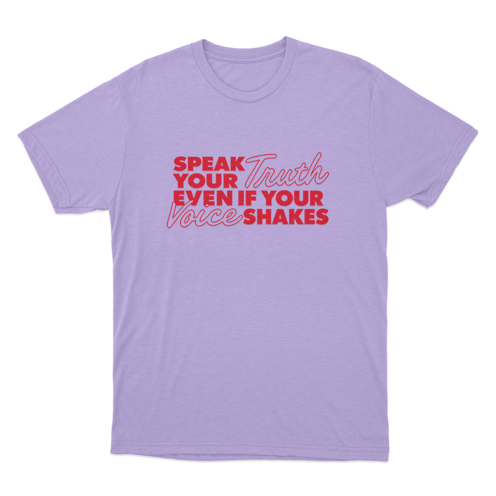 Speak Your Truth Unisex T Shirt Purple Speak Your Truth Unisex T Shirt Purple