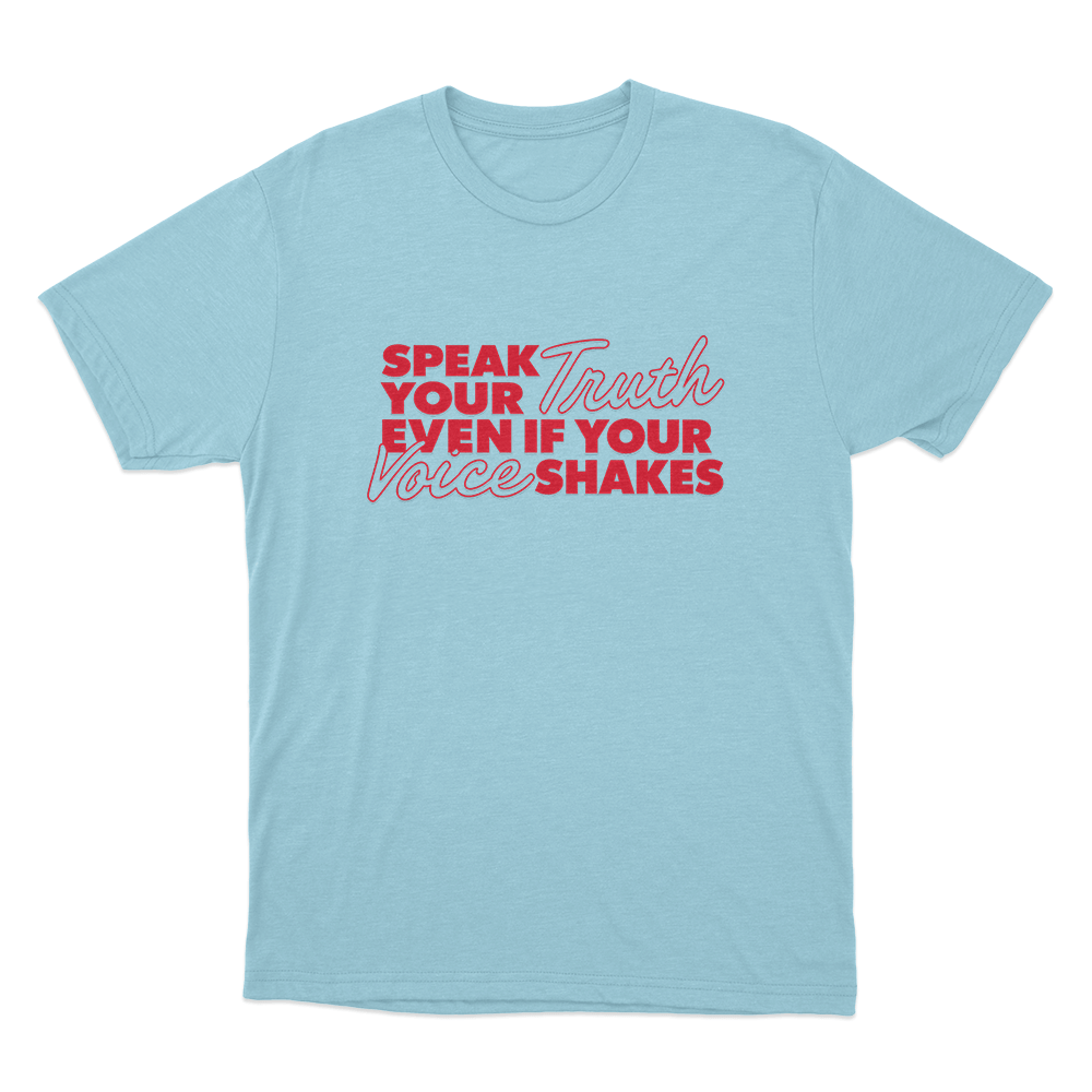 Speak Your Truth Unisex T Shirt Sky Blue Speak Your Truth Unisex T Shirt Sky Blue
